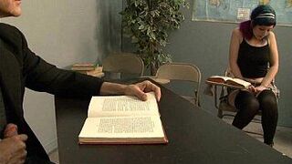 Teen Sex with a Hairy Bush Babe and her Horny Professor porn video